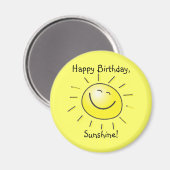Alles Gute zum Geburtstag, Sonnenschein! Magnet (Vorderseite/Rückseite)