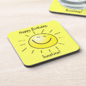 Alles Gute zum Geburtstag, Sonnenschein! Untersetzer (Linke Seite)