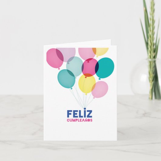 Alles Gute zum Geburtstag - Spanische Geburtstagsk Karte (Vorderseite)