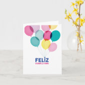 Alles Gute zum Geburtstag - Spanische Geburtstagsk Karte (Gelbe Blume)