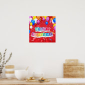 Alles Gute zum Geburtstag, Spaß und Festivals, Poster (Küche)