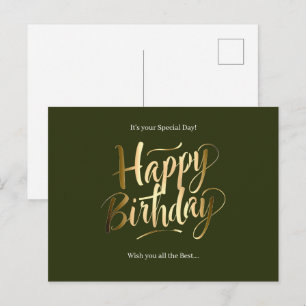 Alles Gute zum Geburtstag Spezialtag Feiertagspostkarte