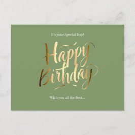 Alles Gute zum Geburtstag Spezialtag Feiertagspostkarte