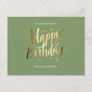 Alles Gute zum Geburtstag Spezialtag Feiertagspostkarte