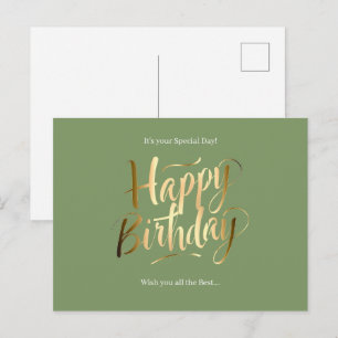 Alles Gute zum Geburtstag Spezialtag Feiertagspostkarte