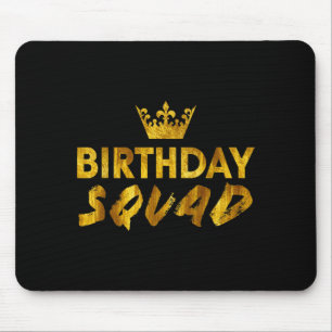 Alles Gute zum Geburtstag Squad König Beste schwar Mousepad