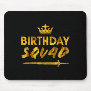 Alles Gute zum Geburtstag Squad König Krone Schwer Mousepad