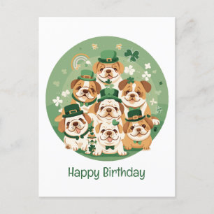 Alles Gute zum Geburtstag St. Patrick's Day Feiertagspostkarte