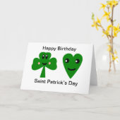 Alles Gute zum Geburtstag: St. Patrick's Day Karte (Gelbe Blume)