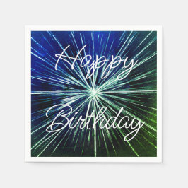 Alles Gute zum Geburtstag Starburst Serviette