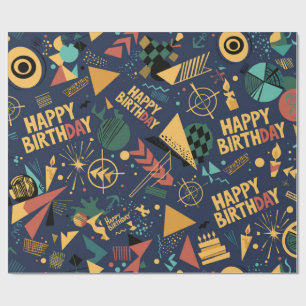 Alles Gute zum Geburtstag, starker Mann Geschenkpapier
