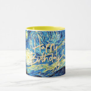 Alles Gute zum Geburtstag, Starry Night Fine Art, Tasse