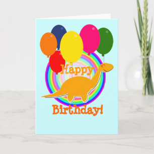 Alles Gute zum Geburtstag steigt Dinosaurier-Karte Karte