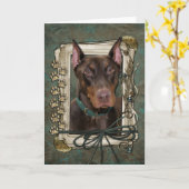 Alles Gute zum Geburtstag - Steintatzen - Karte (Gelbe Blume)