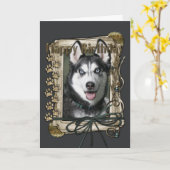 Alles Gute zum Geburtstag - Steintatzen - Karte (Gelbe Blume)