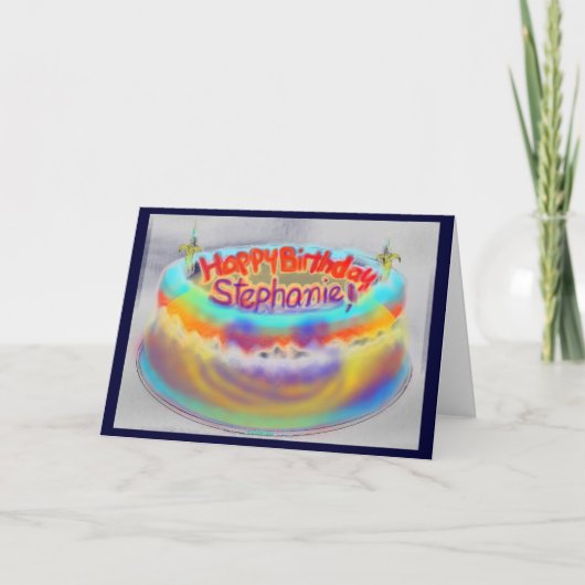 Alles Gute zum Geburtstag Stephanie ! Karte (Vorderseite)