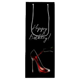 Alles Gute zum Geburtstag-Stiletto mit Wein Geschenktüte Für Weinflaschen