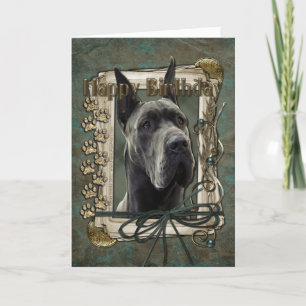 Alles Gute zum Geburtstag - Stone Paws - Great Dan Karte