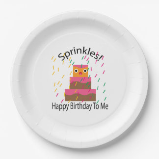 Alles Gute zum Geburtstag Streusel Pappteller