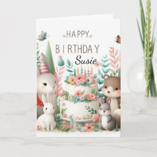 Alles Gute zum Geburtstag Süße Enkelin Grußkarte Karte
