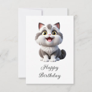 Alles Gute zum Geburtstag Süße Lustige Katze Karte