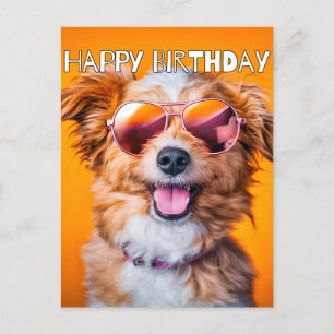 Alles Gute zum Geburtstag Süße Party Tier Postkarte