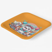 Alles Gute zum Geburtstag, Süsse Pie Pappteller (Gewinkelt)