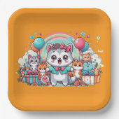 Alles Gute zum Geburtstag, Süsse Pie Pappteller (Vorderseite)