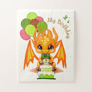 Alles Gute zum Geburtstag Süßer Drache Kinderpuzzl Puzzle