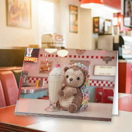 Alles Gute zum Geburtstag | Süßer Igel im Diner Karte