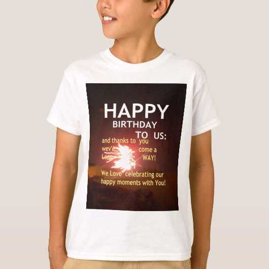 Alles Gute zum Geburtstag T-Shirt (Vorderseite)