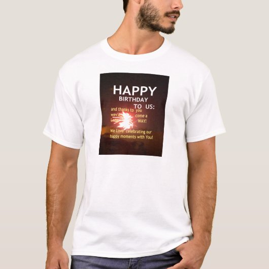 Alles Gute zum Geburtstag T-Shirt (Vorderseite)