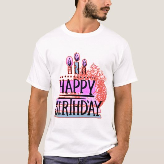 Alles Gute zum Geburtstag T-Shirt  (Vorderseite)