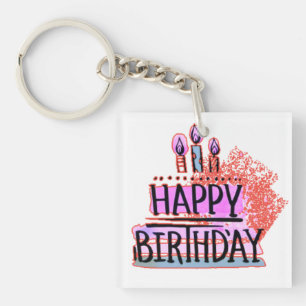 Alles Gute zum Geburtstag T-Shirt Schlüsselanhänger