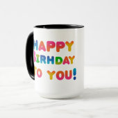 Alles Gute zum Geburtstag Tasse (Vorderseite Links)