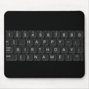 "Alles Gute zum Geburtstag" Tastatur Mousepad