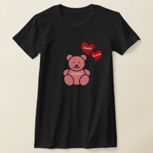 Alles Gute zum Geburtstag, Teddy Bear and Hearts,  T-Shirt