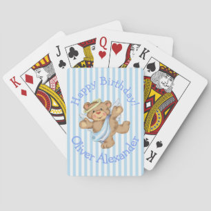 Alles Gute zum Geburtstag Teddybär Engel nach Maß Spielkarten