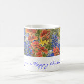 Alles Gute zum Geburtstag! Texas-Wildblumen-Tasse Kaffeetasse (Mittel)