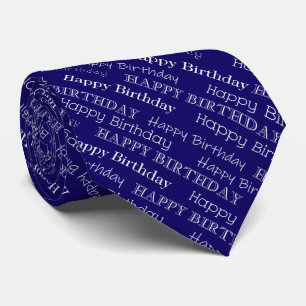 Alles Gute zum Geburtstag Text bedeckt Navy Blau u Krawatte