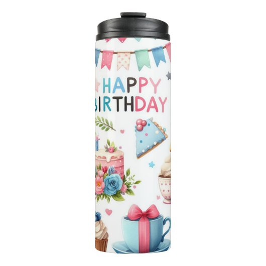 Alles Gute zum Geburtstag! Thermosbecher (Vorderseite)