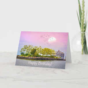 Alles Gute zum Geburtstag Thimble Islands Karte