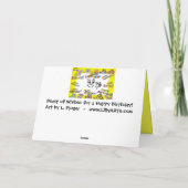 Alles Gute zum Geburtstag - Tier wünscht Karte (Rückseite)