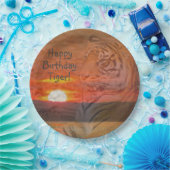 Alles Gute zum Geburtstag Tiger! Pappteller (Party)