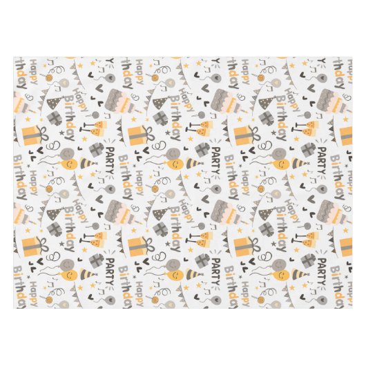 Alles Gute zum Geburtstag Tischdecke (Vorderseite (Horizontal))