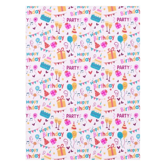 Alles Gute zum Geburtstag Tischdecke (Vorderseite)