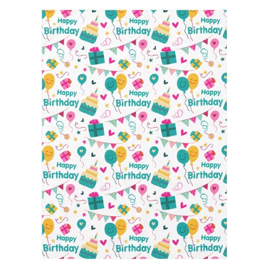 Alles Gute zum Geburtstag Tischdecke (Vorderseite)