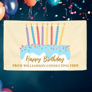 Alles Gute zum Geburtstag Torte Chic Benutzerdefin Banner