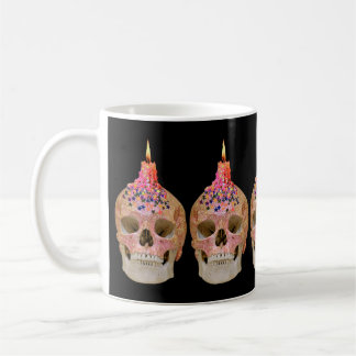 Alles Gute zum Geburtstag Totenkopf Kerze Hexe Gru Kaffeetasse