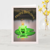 Alles Gute zum Geburtstag, tragende Krone des Karte (Gelbe Blume)